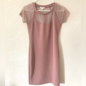 Bozzolo pink/ mauve fitted dress